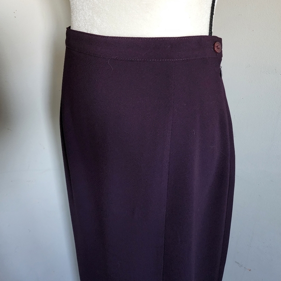 Modern Elements Dark Purple Jewel Tone Maxi Skirt - Picture 2 of 6